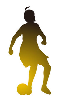 女子サッカーシルエット 女子サッカーシルエット 女,かわいい,スポーツのイラスト素材