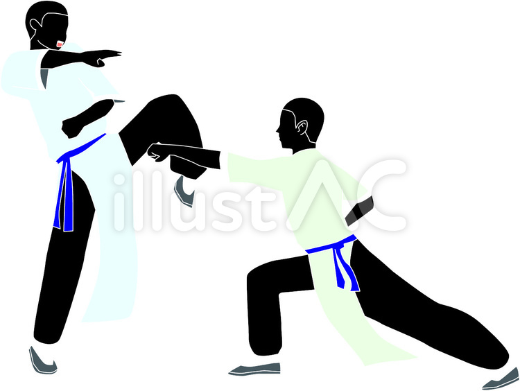 格闘技　武術　中国　中国武術 格闘技,武術,中国のイラスト素材
