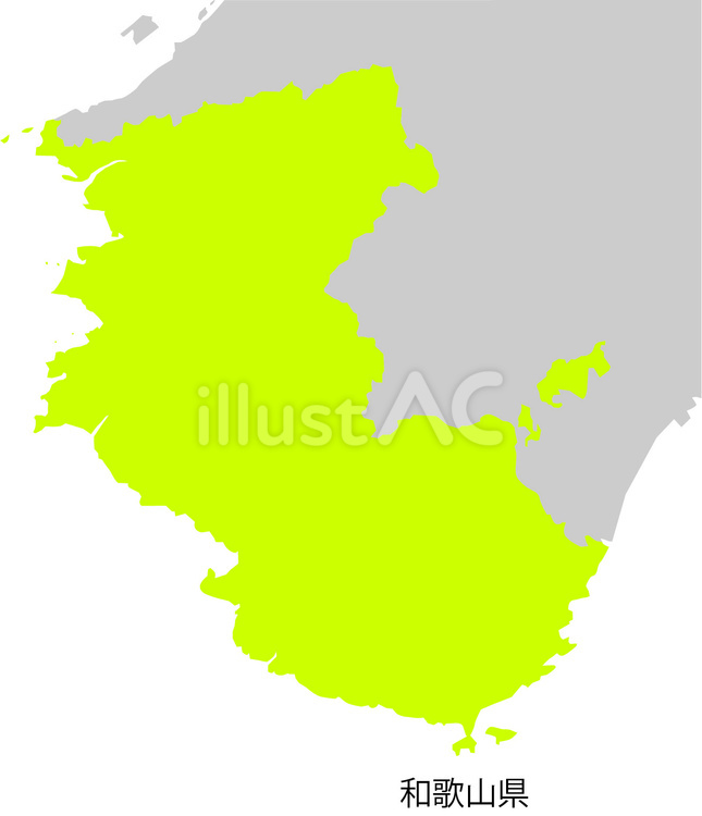 和歌山県 和歌山県,都道府県,境界のイラスト素材