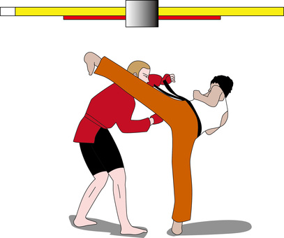 格闘ゲーム画面 格闘ゲーム,コンピュータ,格闘技,打撃,空手,柔術,サンボ,対決,男,画面のイラスト素材