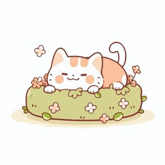 Illustration, animal, cat, relax, 