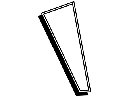 傾いたモダンな影付きの細長い台形フレーム フレーム,影,背景,ドロップシャドウ,細長い,縦長,傾き,台形,幾何学,ジオメトリックのイラスト素材