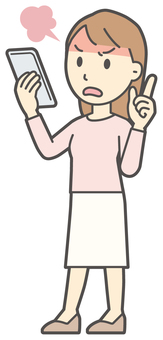  ロングヘア女性-276-全身