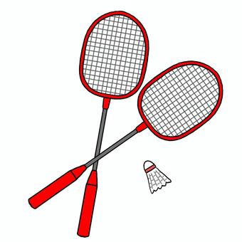 Illustration, badminton, sports, mouvement, 