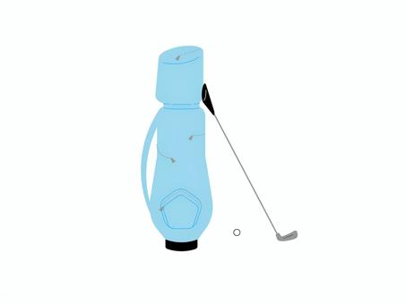 ゴルフバッグ ゴルフバッグ,ゴルフ,バッグ,アイアン,ゴルフボール,シンプルのイラスト素材