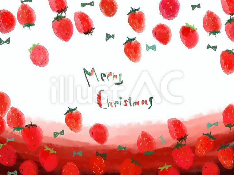 メリークリスマスいちご クリスマス,いちご,メリークリスマスのイラスト素材