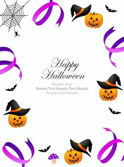 Illustration, halloween, quadro, fundo, 