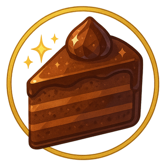 チョコレートケーキのアイコン