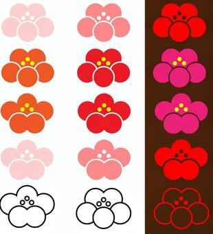 plum, plum, ume, simple, JPG, PNG and AI