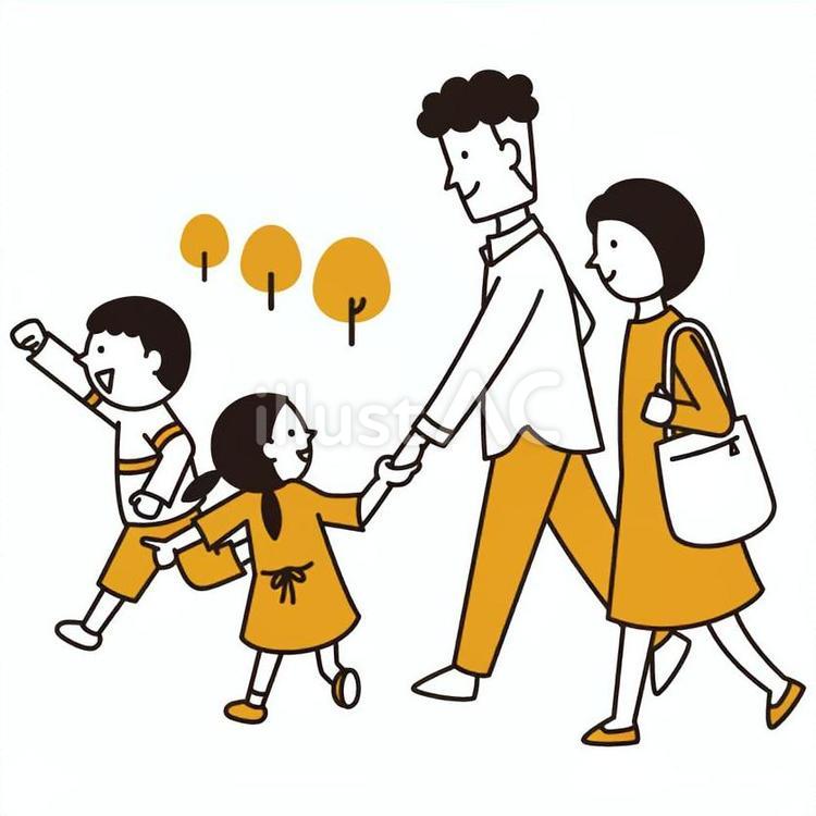 家族 家族,親子,夫婦のイラスト素材