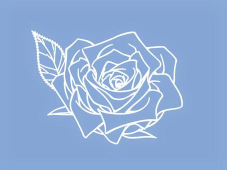 薔薇_白抜き01 薔薇_白抜き01 花,薔薇,白抜き,単体,背景,壁紙,シック,クール,カッコいい,可愛いのイラスト素材