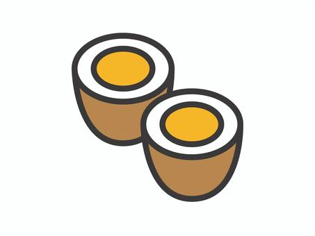 ゆで卵(横切り)02 ゆで卵(横切り)02 卵,ゆで卵,食べ物,アイコン,マーク,シンプルのイラスト素材