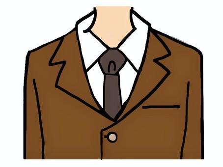 制服 制服,ワイシャツ,ネクタイ,学生,pop調,手描き,挿絵,ワンポイント,素材,商用可のイラスト素材