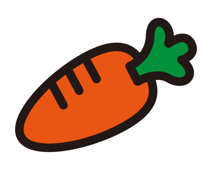 ニンジン 人参,にんじん,ニンジン,野菜,アイコン,マーク,食べ物,葉,かわいい,おしゃれのイラスト素材
