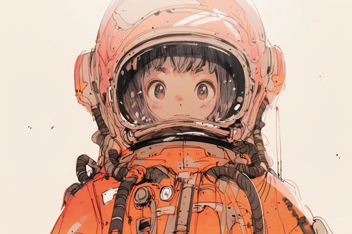 astronaut girl, , JPG