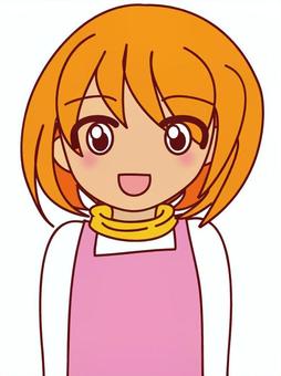 笑顔の新妻 笑顔の新妻 笑顔,微笑み,にこやかのイラスト素材