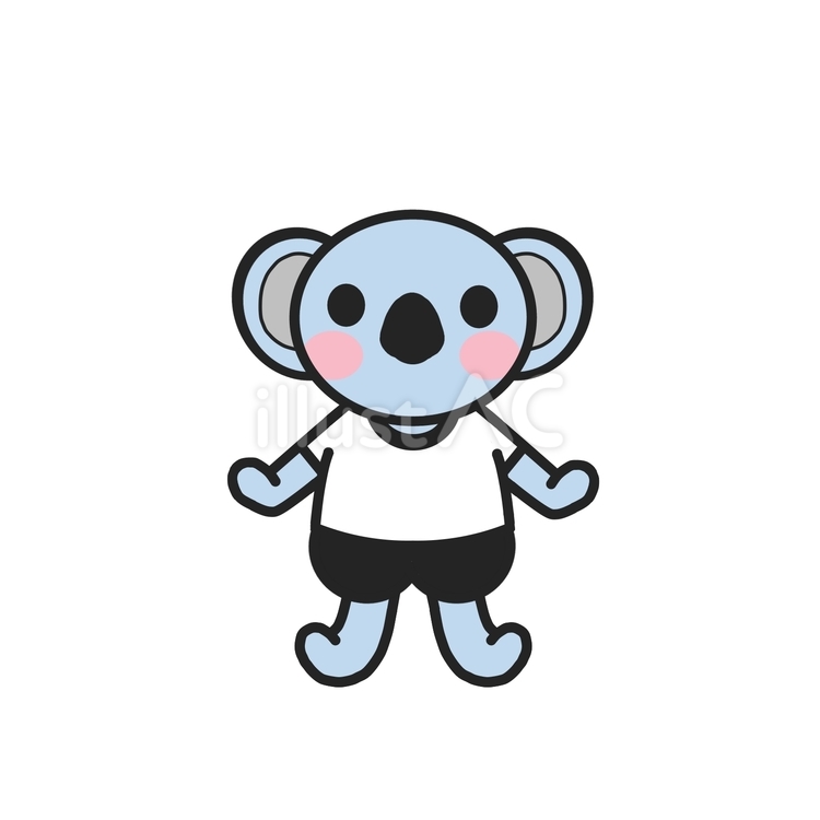 体操服を着たコアラ 動物,キャラ,かわいいのイラスト素材