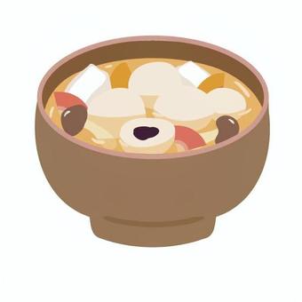 まめぶ汁 小学校,中学校,高校,教材,授業,社会,まめぶ汁,郷土料理,岩手県料理,和食のイラスト素材