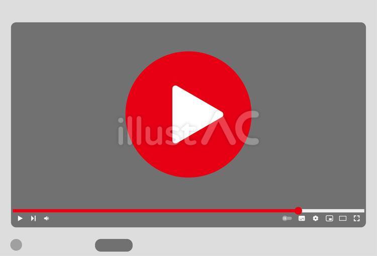 動画再生アイコン2 再生,動画,モニターのイラスト素材