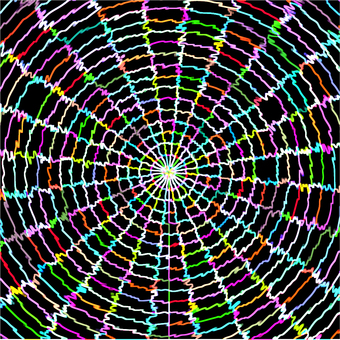 放射抽象的 放射,線,広がる,回る,カラフル,暗い,ランダム,かすれ,背景のイラスト素材