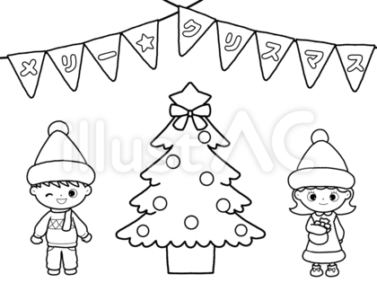 クリスマス ぬりえ