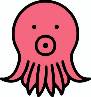 たこ 生き物,かわいい,アイコン,タコ,たこ,蛸,動物,ベクターのイラスト素材