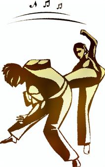 Illustration, capoeira, brazil, fighting sports, 