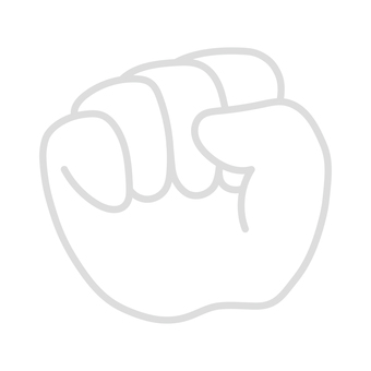 じゃんけんのグー線画イラスト グー,拳,じゃんけん,手,灰色,線画,シンプル,イラスト,挿し絵,白背景のイラスト素材