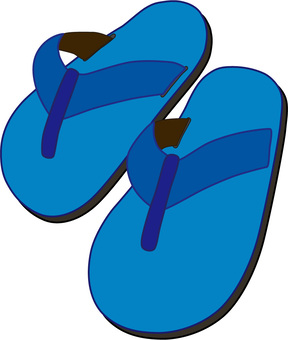 Sandal (blue), , JPG and PNG