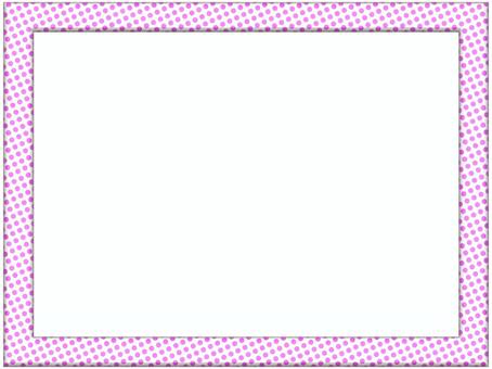 水玉の額縁フレ−ム　ピンク　白 水玉,ドット,柄,パターン,模様,額縁,フレーム,ポストカード,メッセージカード,飾り枠のイラスト素材