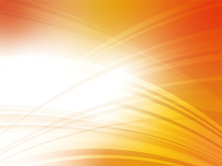 幻想的なオレンジ色のウェーブ背景 背景,オレンジ,抽象的,曲線,波,グラデーション,赤,光,秋,夕方のイラスト素材