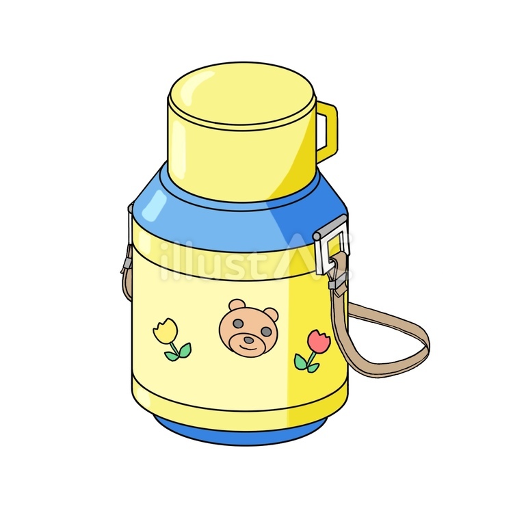 水筒（こども用A） 水筒,飲み物,遠足のイラスト素材