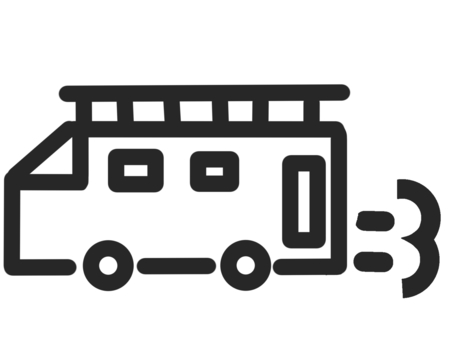 Illustration, pictogram, fire truck, car, 