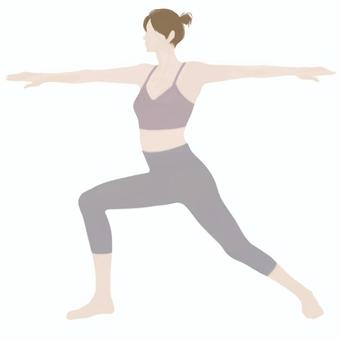 ヨガ　フィットネス　シンプル　シルエット ヨガ,フィットネス,女性,全身,シンプル,シルエット,スポーツ,アイコンのイラスト素材
