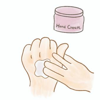 ハンドクリーム（ピンク） ハンドクリーム,保湿,手,乾燥,クリーム,スキンケア,手荒れ,キレイ,美容,手の甲のイラスト素材