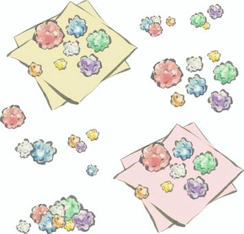 金平糖の和風イラスト 和風,金平糖,日本,駄菓子,お菓子のイラスト素材