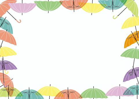 Umbrella frame, umbrella, umbrella, colorful, JPG and AI