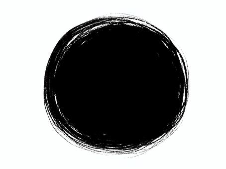 筆かすれ円 黒 筆かすれ円 黒 筆,見出し,和,和風,手書き,吹き出し,フレーム,背景,ブラシ,丸のイラスト素材