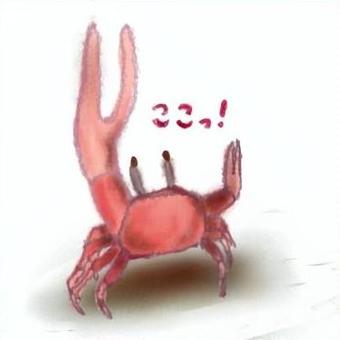 Illustration, arthropod, shiona tribe, finger pointing, 