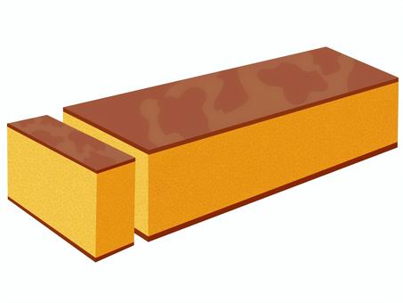 カステラ2 カステラ,和菓子,焼き菓子,ポルトガル,カスティーリャ王国,スポンジケーキ,贈答品,一本,和菓子屋,お菓子のイラスト素材