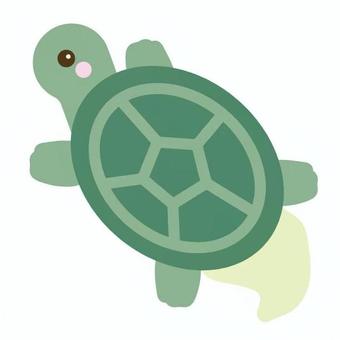 亀 亀 亀,甲羅,足,しっぽ,日本,縁起物,祝い,長寿,伝統,シンボルのイラスト素材
