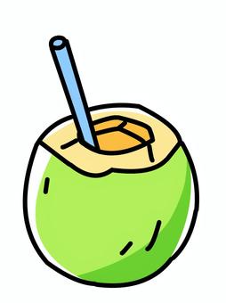 Illustration, coconut juice, food, coconut, 