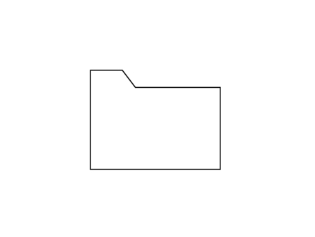 フォルダアイコン　白のイラスト フォルダ,アイコン,白,保存,データ,管理,整理,書類,シンボル,シンプルのイラスト素材