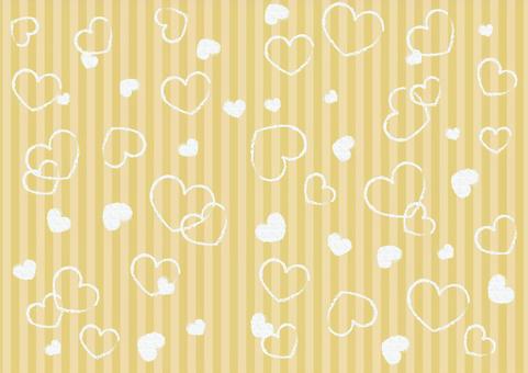 Hand drawn heart and stripe background (yellow), heart, hand drawn, stripe, JPG and AI