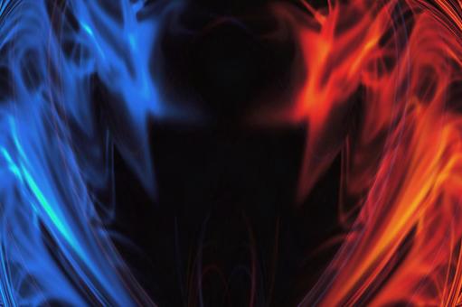 Fantastic red and blue flame frame 02, JPG Fantastic red and blue flame frame 02, inflammation, fire, image, JPG