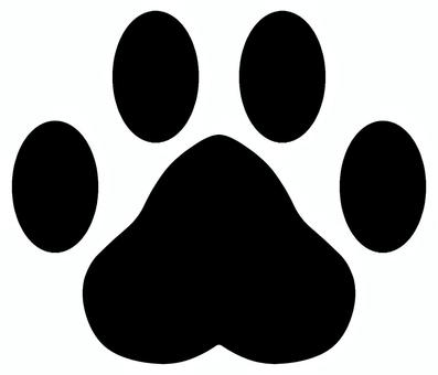 Illustration, след, животное, знак, 