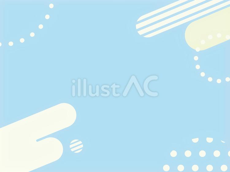 水玉とストライプのさわやかな水色の背景 背景,壁紙,水玉のイラスト素材