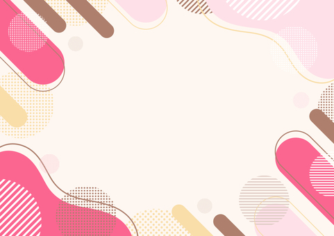 バレンタインの背景、幾何学フレーム バレンタイン,背景,幾何学,フレーム,2月,模様,枠,飾り枠,冬,行事のイラスト素材