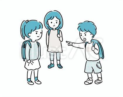 喧嘩している小学生2