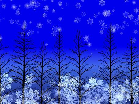 Snowflakes and conifers, JPG Snowflakes and conifers, snow, crystal, beautiful, JPG